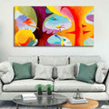 Abstract Bird Flying Premium Canvas Wall Painting Harshita Crafts