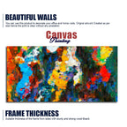 Abstract Colorful Acrylic Texture Canvas Wall Painting