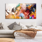 beautiful flower wall painting