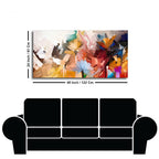 Abstract floral painting