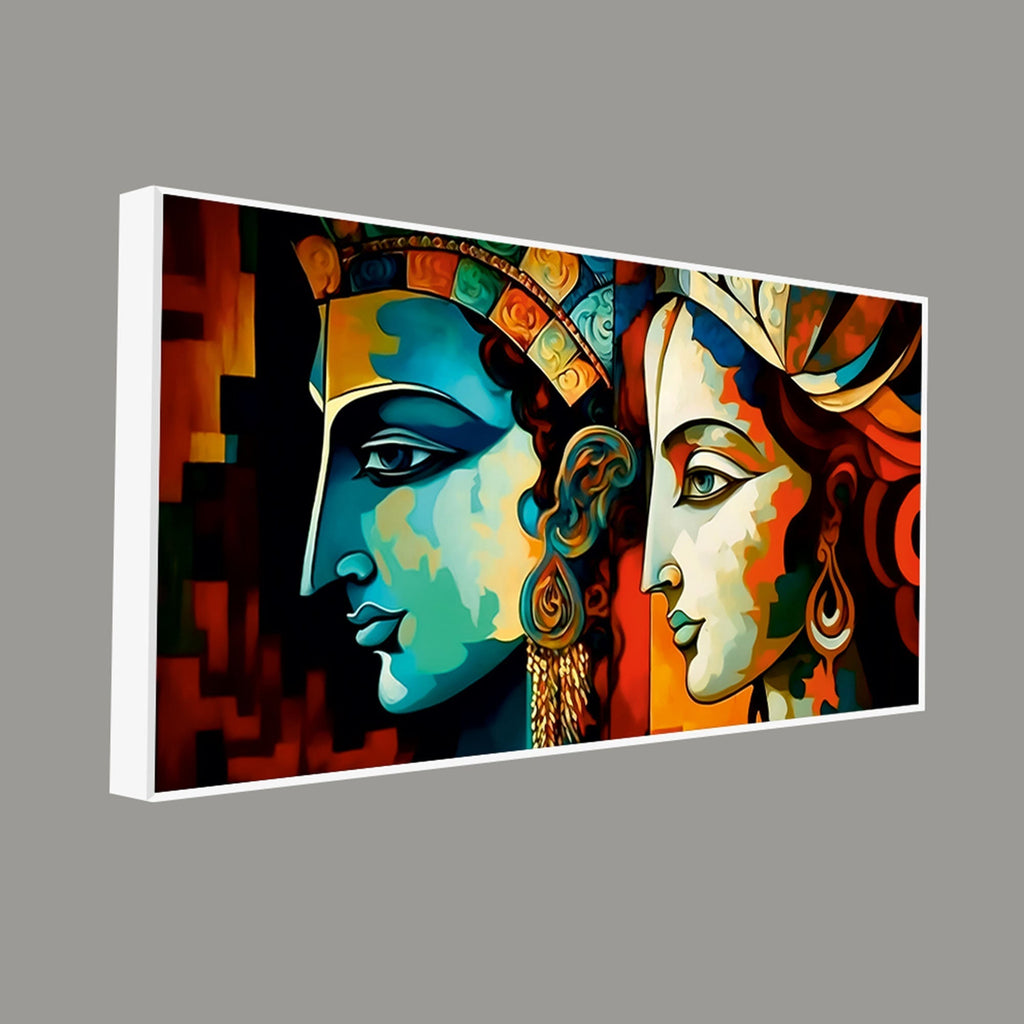 Abstract Colorful Textured Canvas Wall Painting