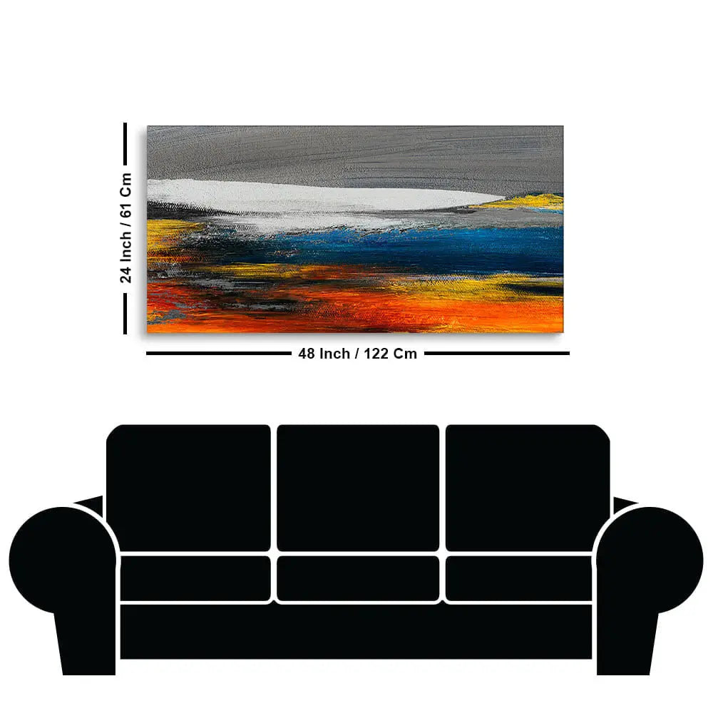 Abstract Gold Colorful Texture Art Canvas Wall Painting Decor Mantra
