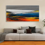 Abstract Gold Colorful Texture Art Canvas Wall Painting Decor Mantra