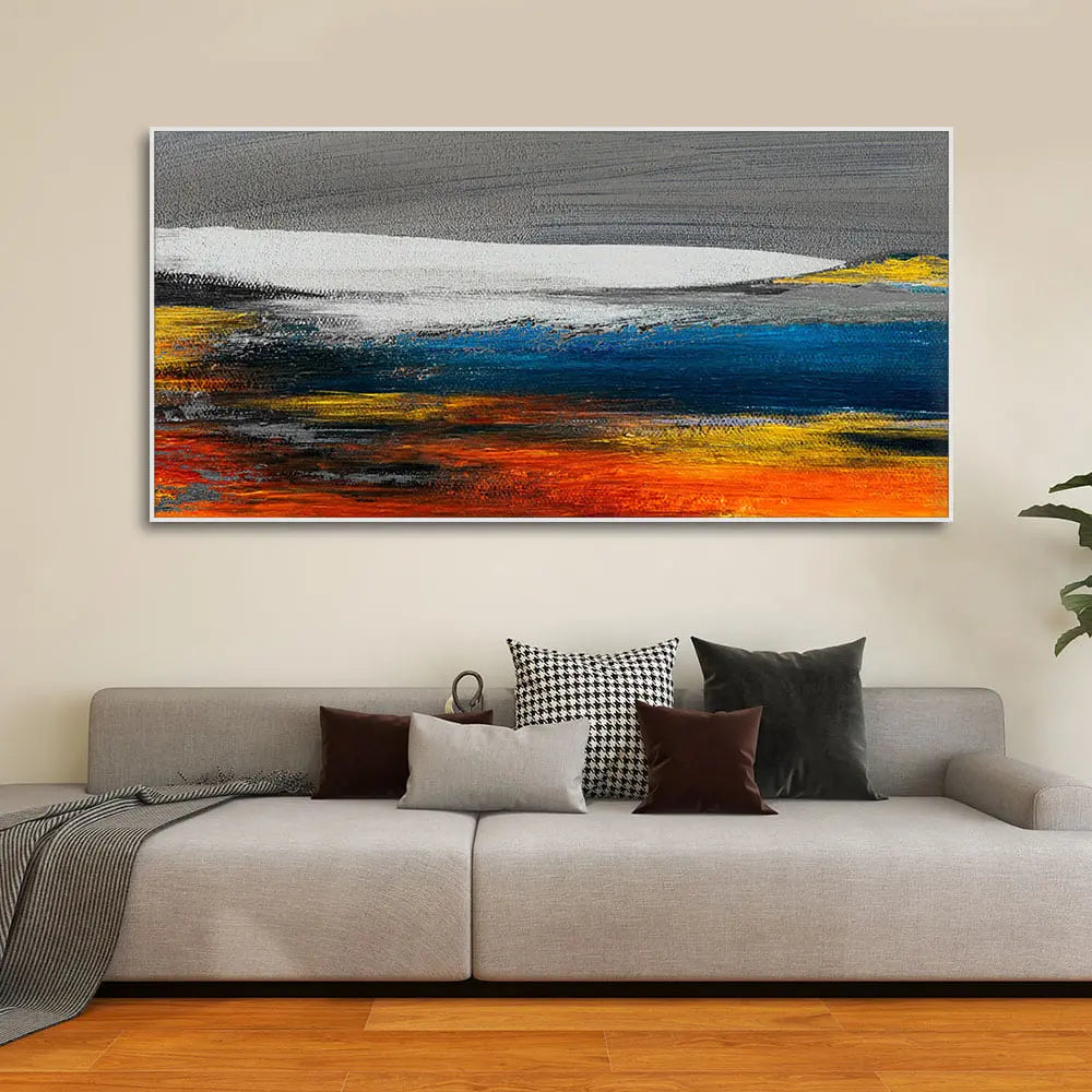Abstract Gold Colorful Texture Art Canvas Wall Painting Decor Mantra