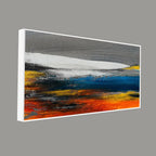 Abstract Gold Colorful Texture Art Canvas Wall Painting Decor Mantra