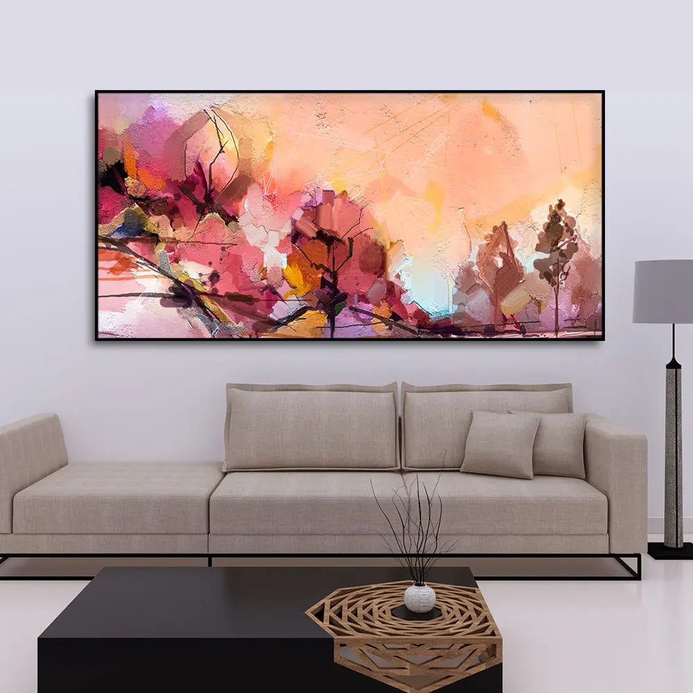 Abstract landscape Contemporary art Canvas Wall Painting Harshita Crafts