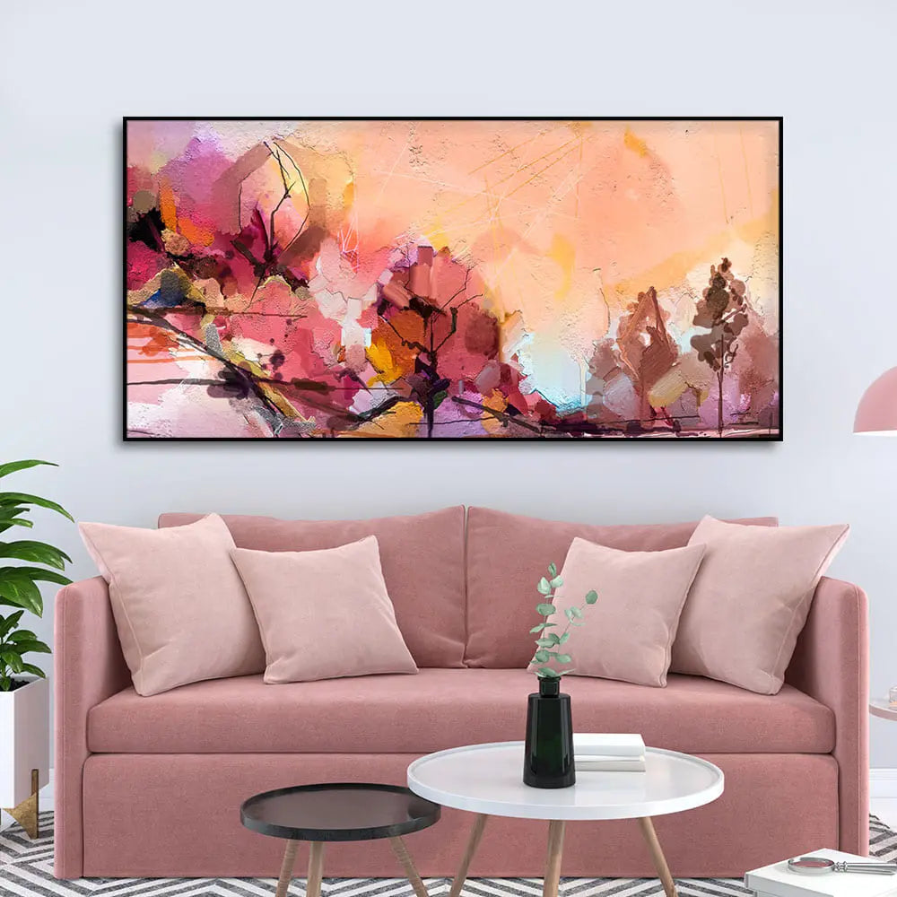 Abstract landscape Contemporary art Canvas Wall Painting Harshita Crafts