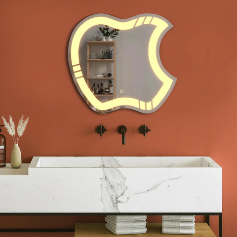 Apple Design LED Bathroom Mirror - Decor Mantra 