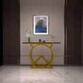 Modern Dream Arts Iron Frame Console Table - Decor Mantra 