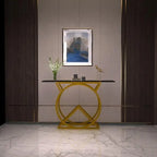 Modern Dream Arts Iron Frame Console Table - Decor Mantra 