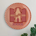 Vibrant Bohemian Art for Spaces window daisy porcelain plate - Harshita Craft