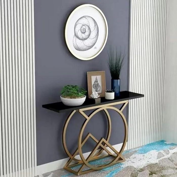 Modern Dream Arts Iron Frame Console Table - Decor Mantra 