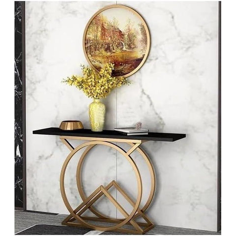 Modern Dream Arts Iron Frame Console Table - Decor Mantra 