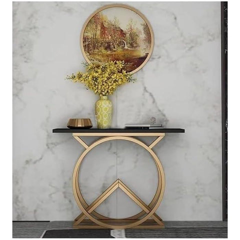 Modern Dream Arts Iron Frame Console Table - Decor Mantra 