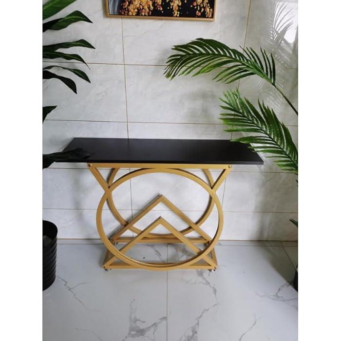 Modern Dream Arts Iron Frame Console Table - Decor Mantra 
