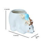 Blue Bear Resin Planter Pot 