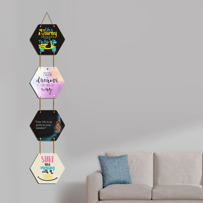 TRUEFAB Positive Quotes Wooden Wall Hanger for Home|Office|Living Room|Gift
