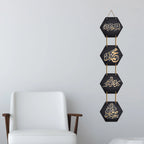 Golden Calligraphy Wooden Wall Hanger for Home | Office | Living Room | Gift | Decorative Items for Home Wall | Home Decor Hanging Items - Harshita Craft