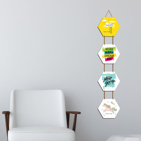 Success Quotes Decorative Wooden Wall Hanging Decor Item for Home