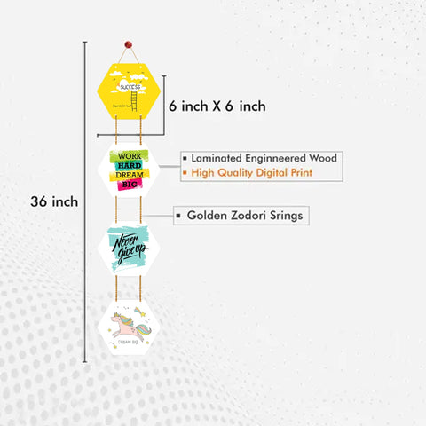 Success Quotes Decorative Wooden Wall Hanging Decor Item for Home