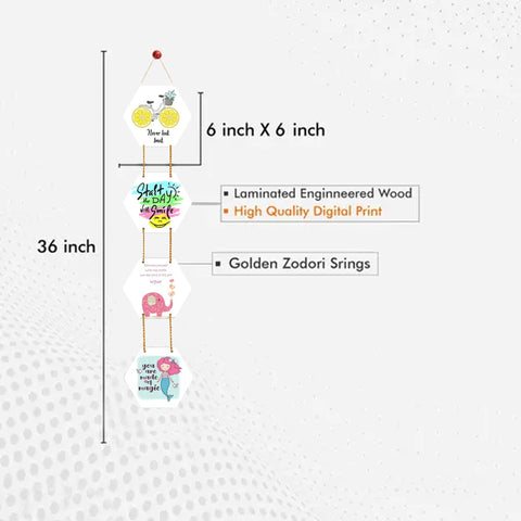 Kids Room Quotes Decorative Wooden Wall Hanging Decor Item for Home