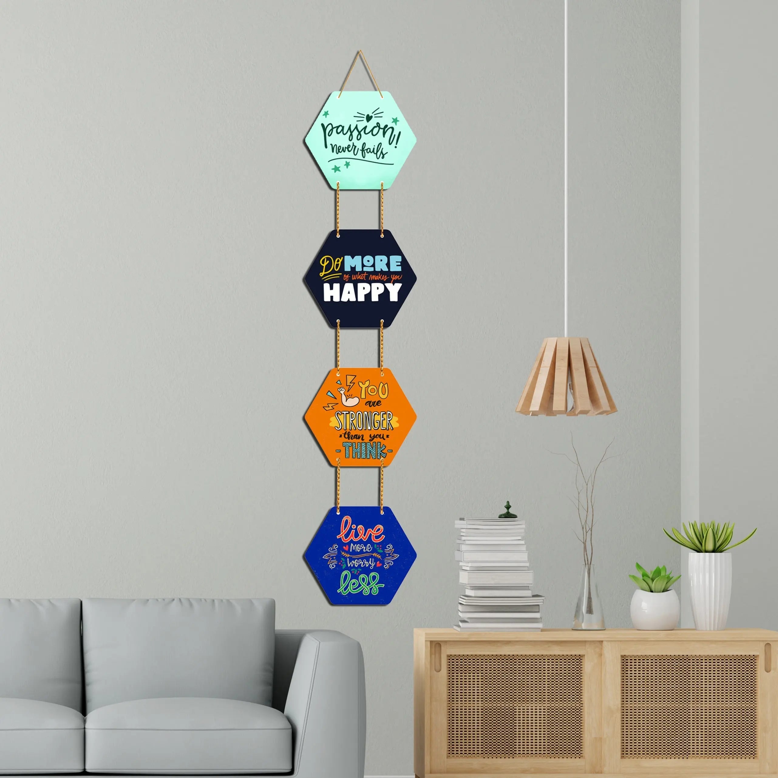 Motivational Quotes Wooden Wall Hanger for Home|Office|Living Room|Gift - Harshita Craft