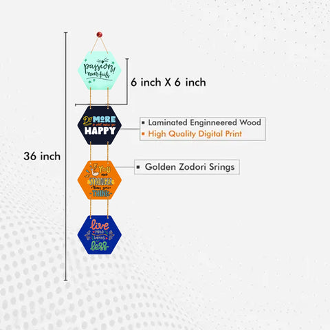 Motivational Quotes Wooden Wall Hanger for Home|Office|Living Room|Gift