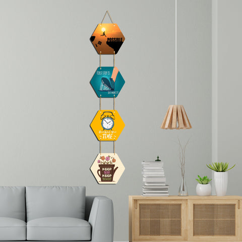 Artvibes Creative Style Quotes Decorative Wooden Wall Hanging for Home Decor