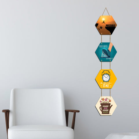 Artvibes Creative Style Quotes Decorative Wooden Wall Hanging for Home Decor