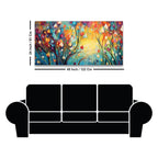 Beautiful Abstract Art of Colorful Flowers Canvas Wall Painting