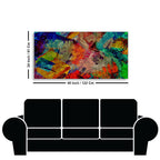 Beautiful Abstract Colorful Textured art Premium Canvas Wall Painting