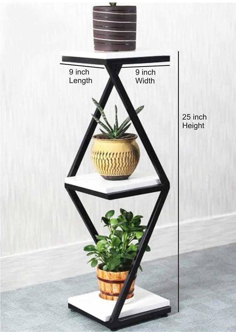 Beautiful Designer White Marble Side Table with Storage Shelf - Decor Mantra 