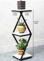 Beautiful Designer White Marble Side Table with Storage Shelf - Decor Mantra 