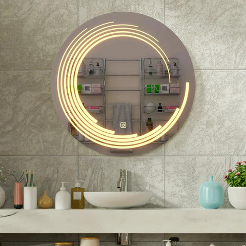 Beautiful Modern Design Dreamy Illusion LED Bathroom Mirror - Decor Mantra 