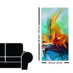Beautiful Vibrant Color Patch Abstract Canvas Wall Painting
