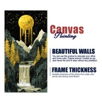 Beautiful View of Waterfall Premium Canvas Wall Painting