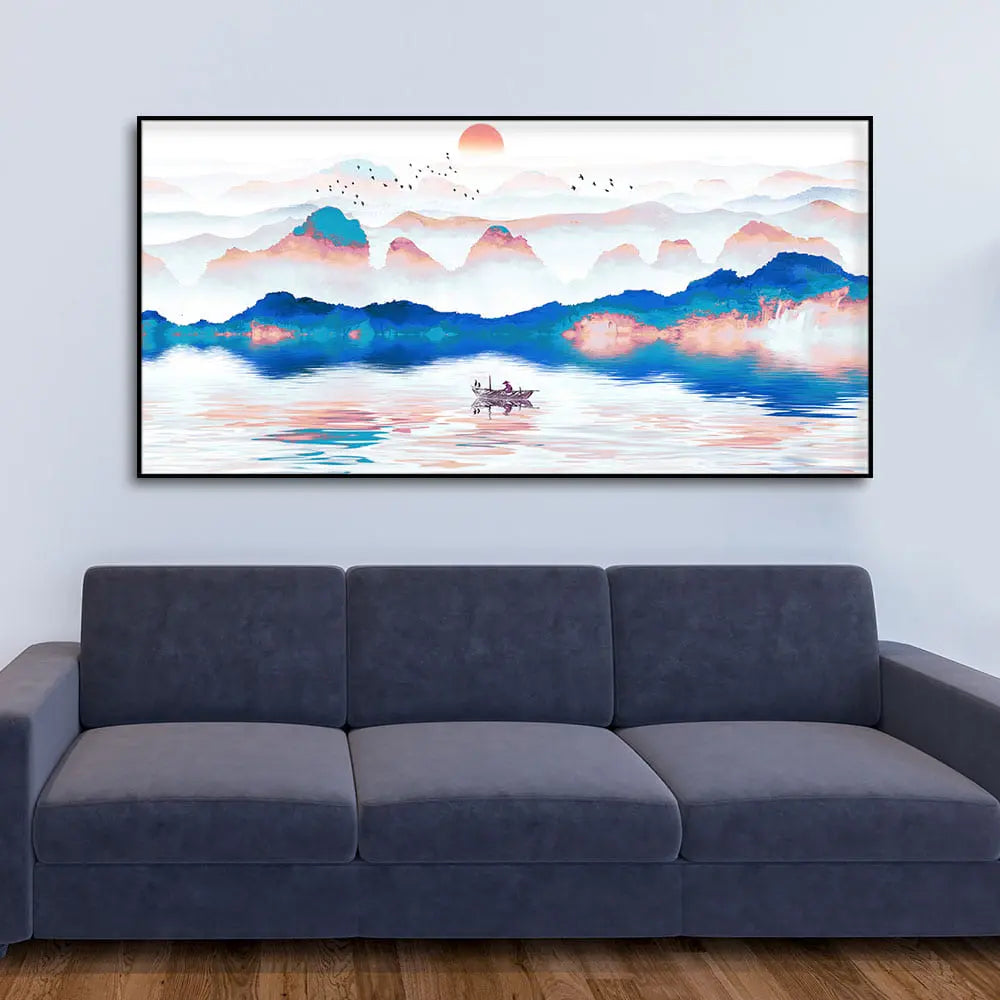 Beautiful Zen Life Scenery Canvas Wall Painting