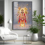 Hindu Deity Panchmukhi Hanuman Premium Acrylic Vertical Wall Art