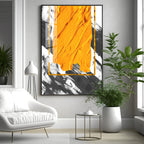 Vivid Strokes Of Sunshine Premium Acrylic Vertical Wall Art