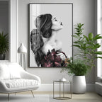 Charm Of Modern Girl Premium Acrylic Vertical Wall Art