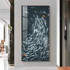 Fish Aquatic Harmony Premium Acrylic Vertical Wall Art