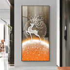 Deer Pure Elegance Premium Acrylic Vertical Wall Art