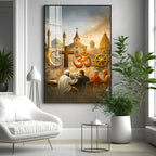 Religion Symbols Premium Acrylic Vertical Wall Art