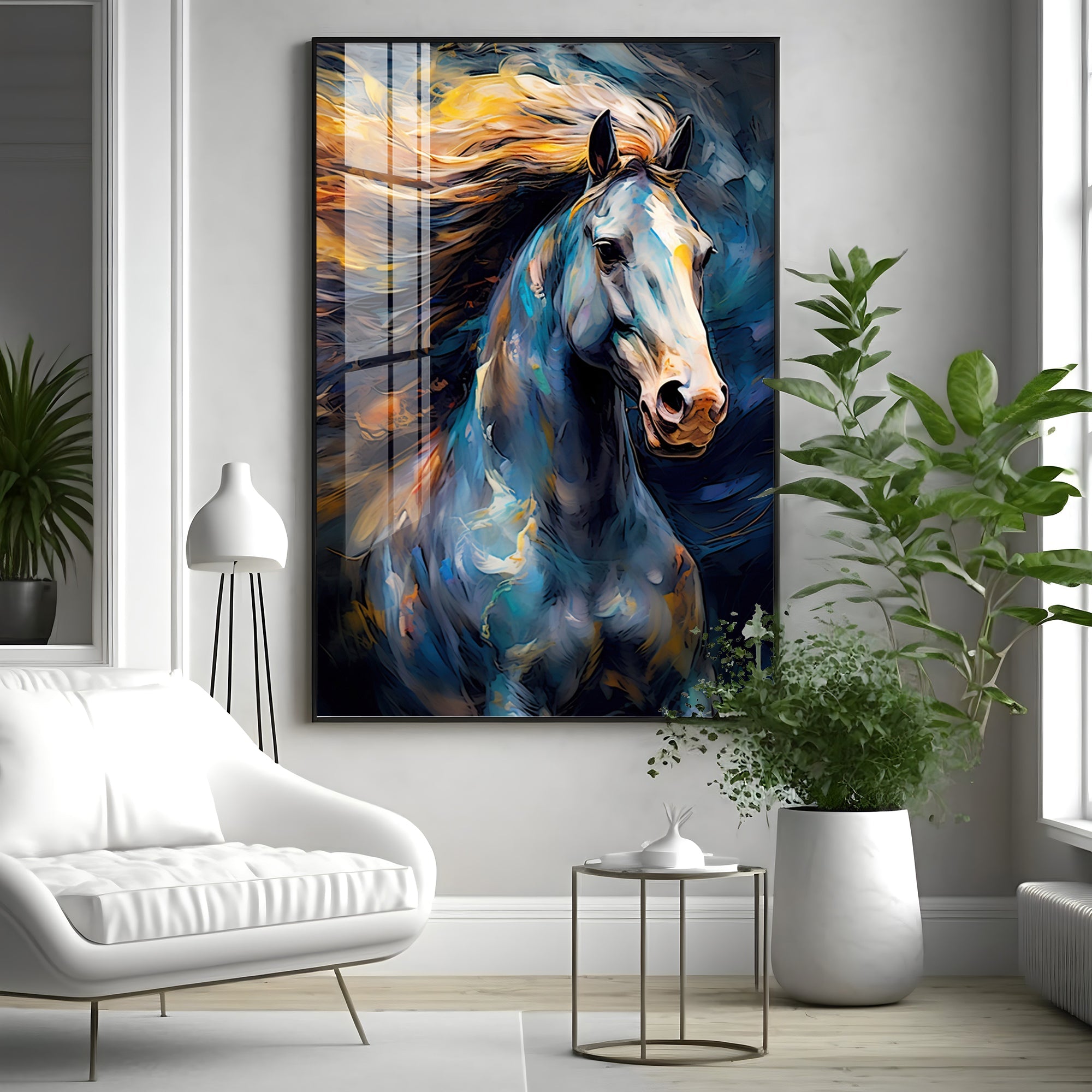 Radiant Horse Premium Acrylic Vertical Wall Art