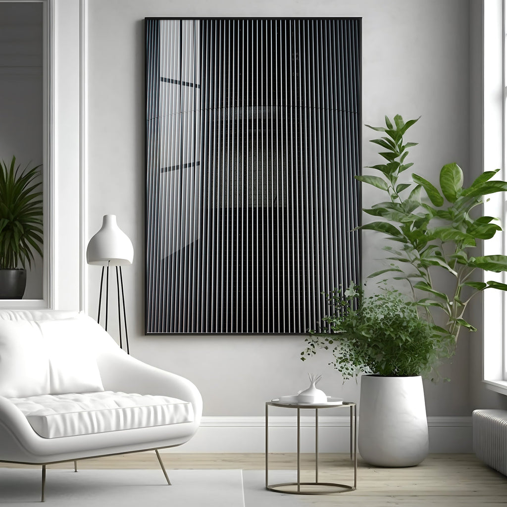 Grayscale Surface Premium Acrylic Vertical Wall Art