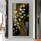 Butterflies Premium Acrylic Vertical Wall Art