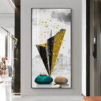 Geometric Minimalist Premium Acrylic Vertical Wall Art
