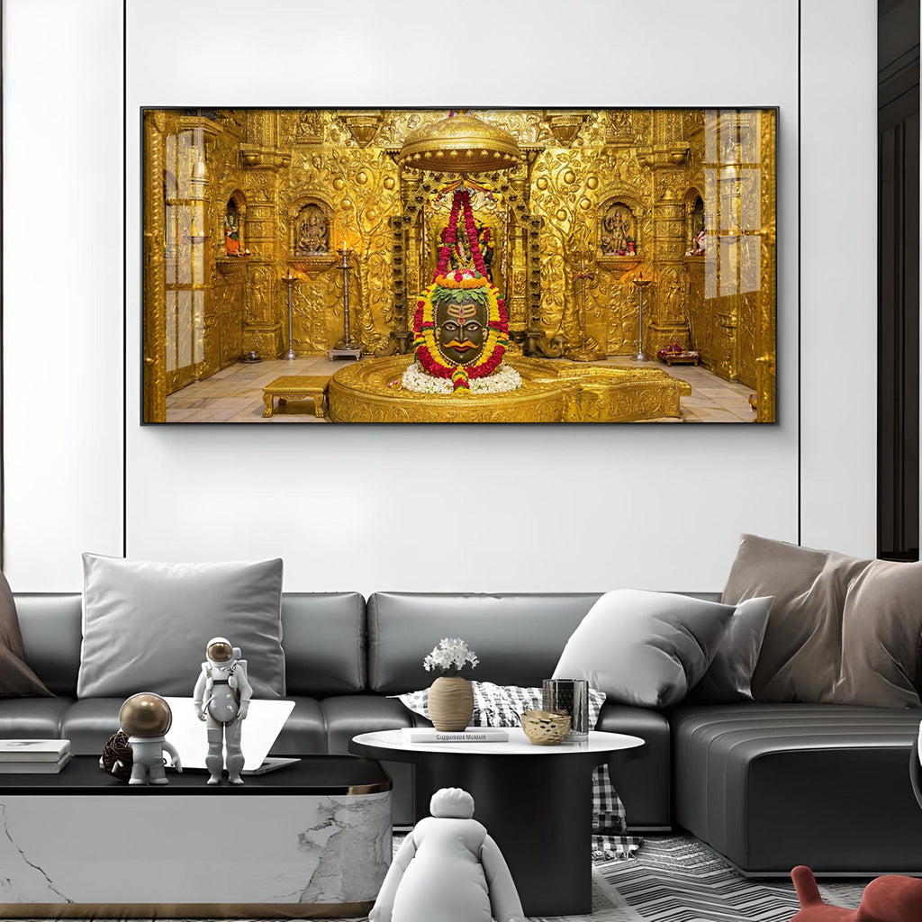 Somnath Temple Glass Finish Horizontal Wall Art