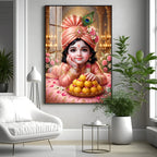 Little Kanha Ji Premium Acrylic Vertical Wall Art