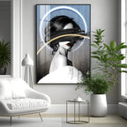 Classic Charm Of Modern Girl Premium Acrylic Vertical Wall Art